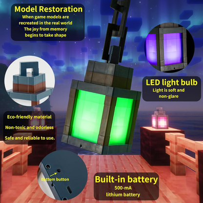 Lampara Minecraft con + de 10 colores